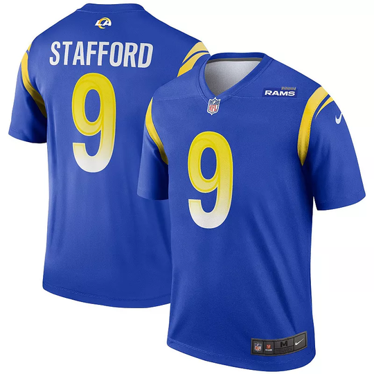 Men's Nike Matthew Stafford Royal Los Angeles Rams Legend Jersey, Size: 2XL, Blue
