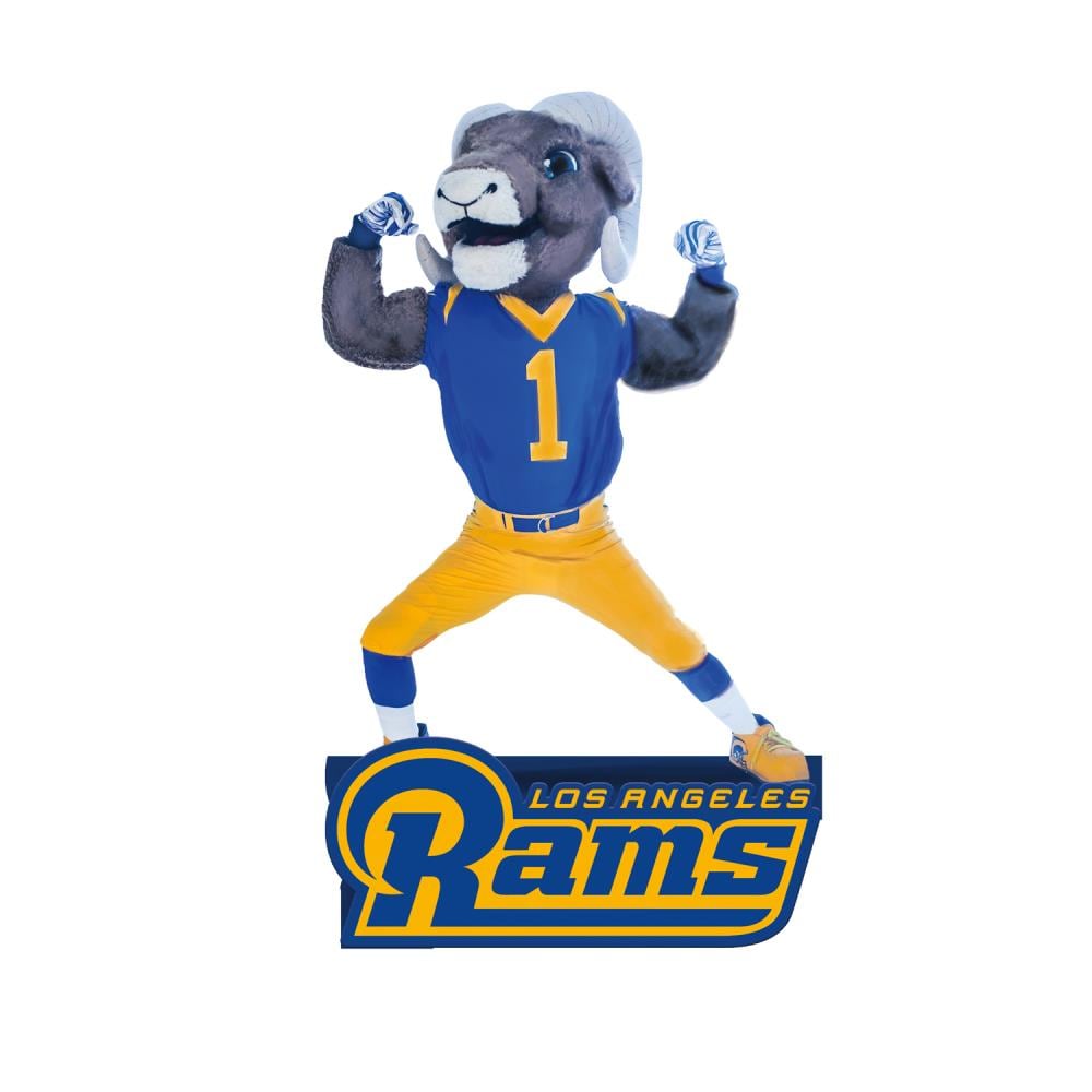Team Sports America Los Angeles Rams 12-in H x 7-in W Blue Animal Garden Statue | 843828MS
