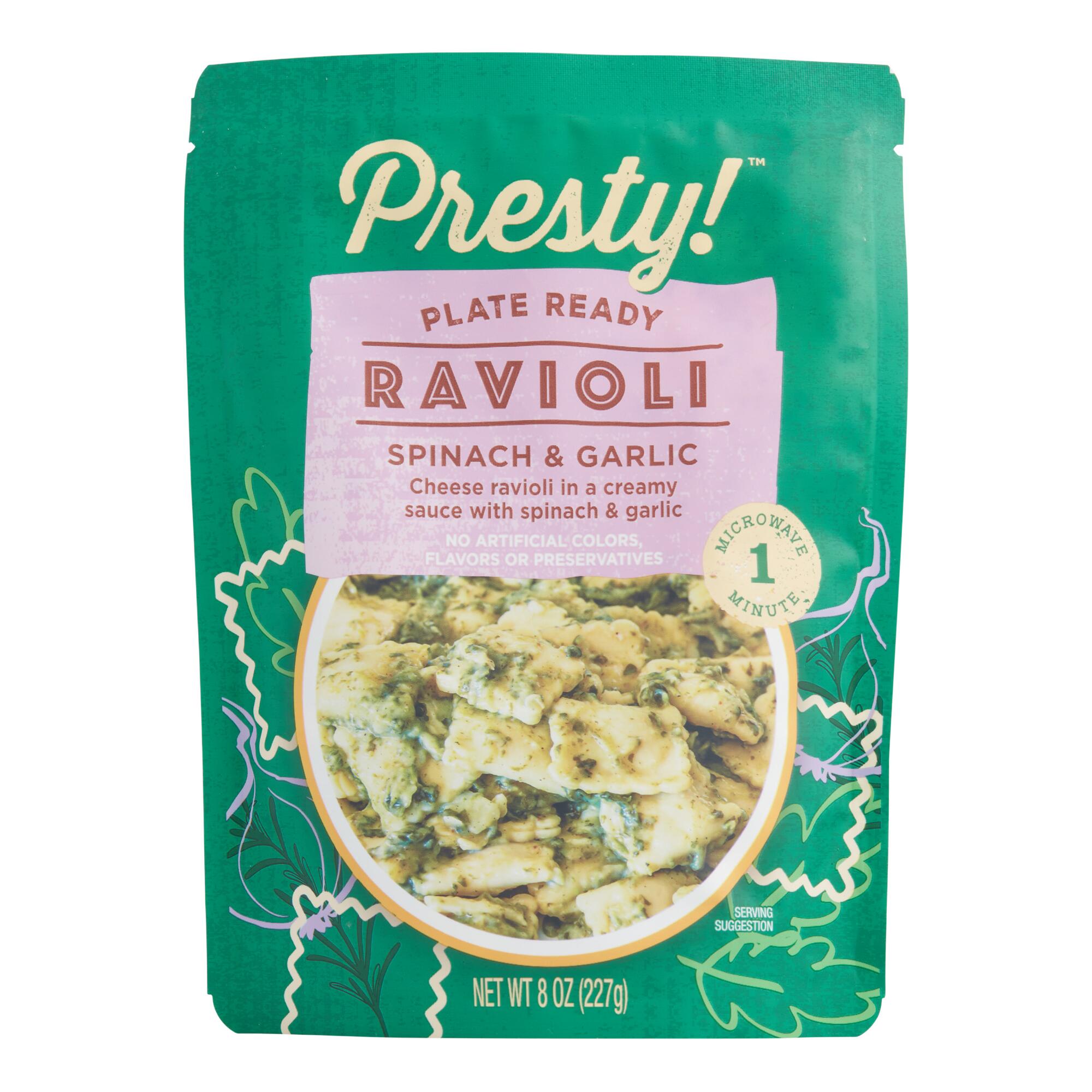 Presty Spinach and Garlic Ravioli Pouch Set of 2 by World Market
