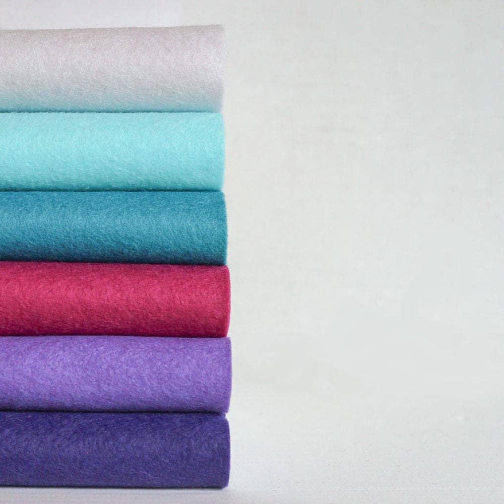 Wool Blend Felt Sheets Collection | Northern Lights Colors 6 Sheets You Choose Size
