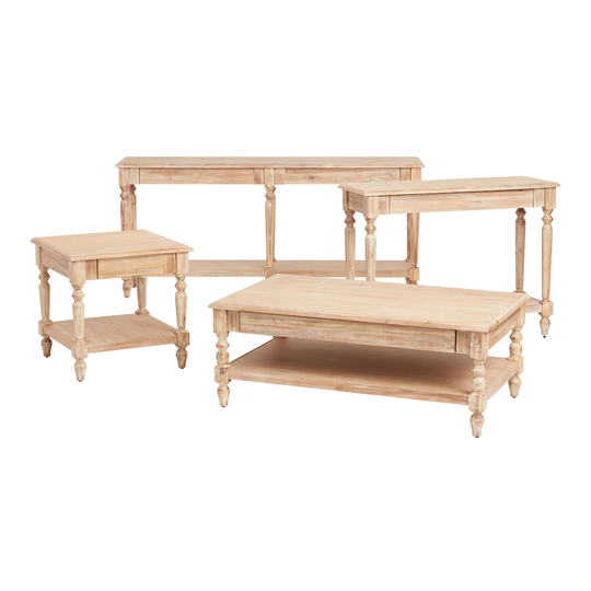 Weathered Natural Wood Everett Table Collection by World Market