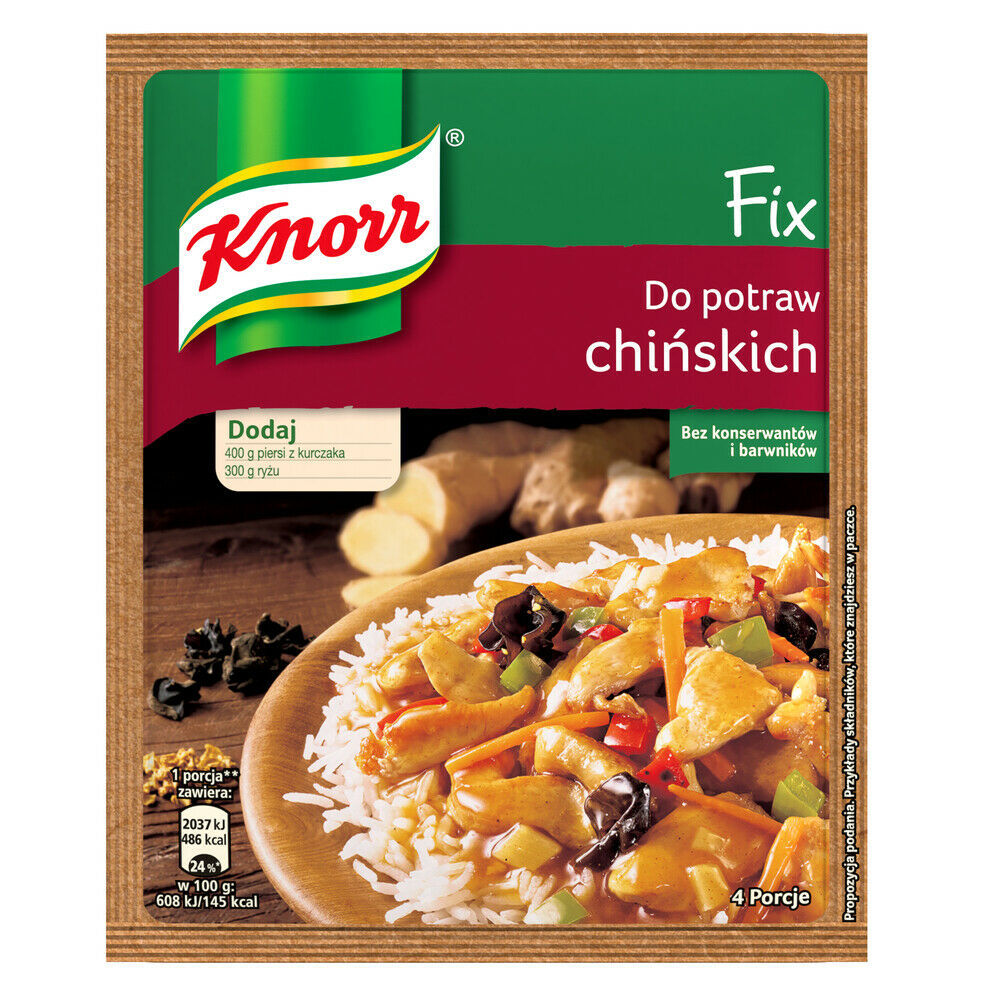 Knorr Fix CHINESE Dish meal 1ct./4 portions Made in Poland FREE SHIPPING