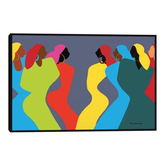 Tchokola By Synthia SAINT JAMES Framed Canvas Wall Art: Multi - Large by World Market