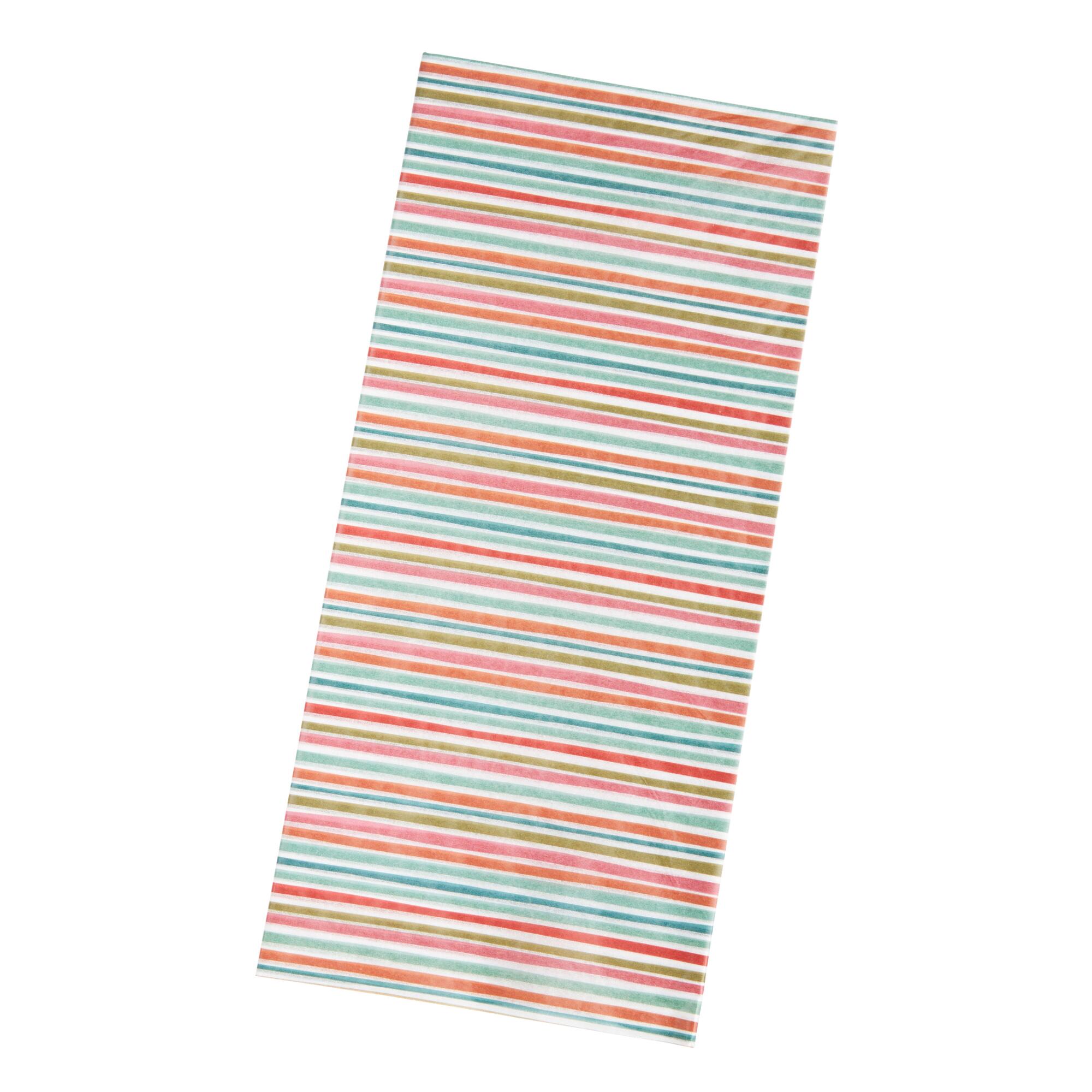 Multicolor Stripe Tissue Paper Set of 2 by World Market