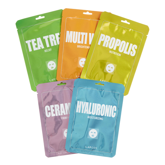 Lapcos Derma Care Korean Beauty Sheet Mask Set 5 Pack by World Market
