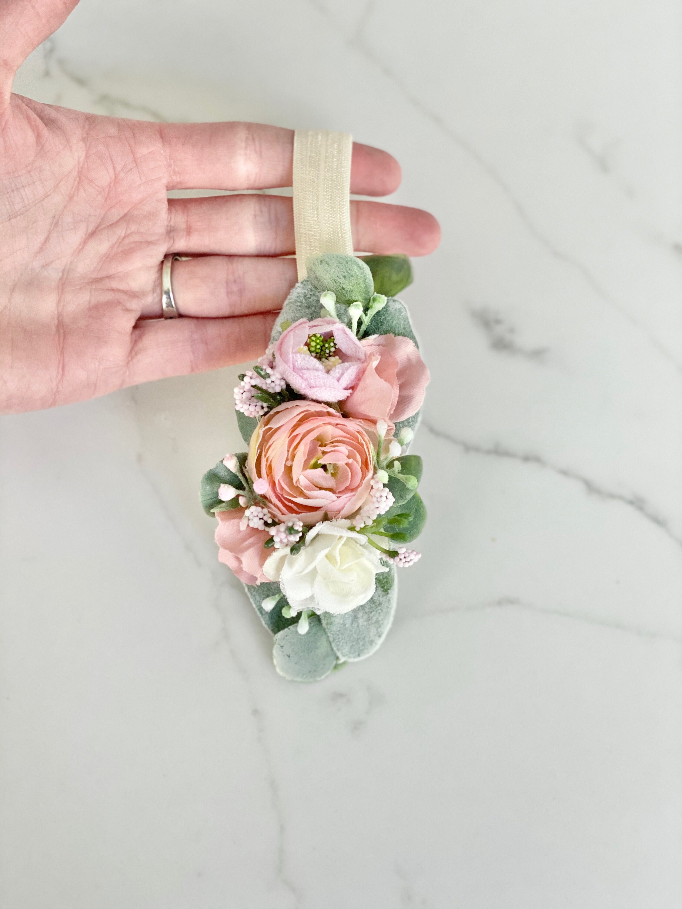 Boho Toddler Flower Crown, Girl Baby Shower Gift, Newborn Photo Crown