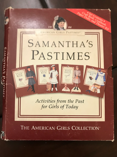 Vintage 1990S American Girl 1904 Samantha's Pastimes Cook Book Craft Paper Dolls & Theater Kit Set Of Four - Pleasant Compant Publications
