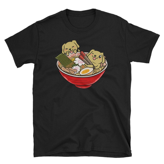 Golden Retriever Japanese Ramen Kawaii Shirt, Funny T-Shirt, Dog T Shirt