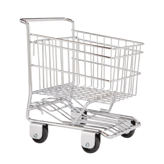 Chrome Shopping Cart: Silver by World Market