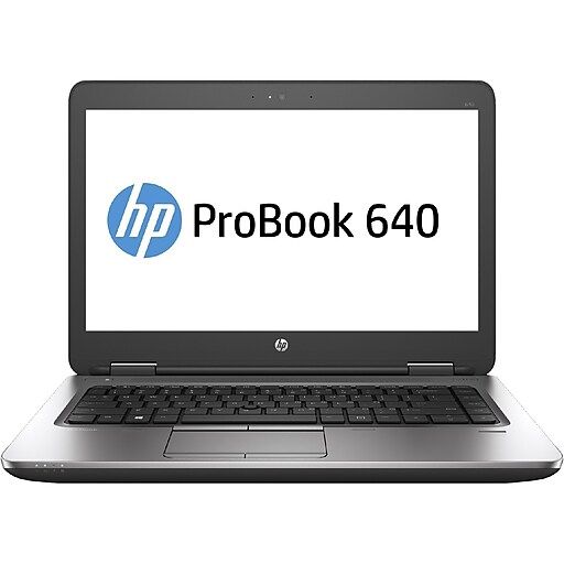 HP ProBook 640 G2 14" Refurbished Laptop, Intel i5, 8GB Memory, 256GB SSD, Windows 10 Pro