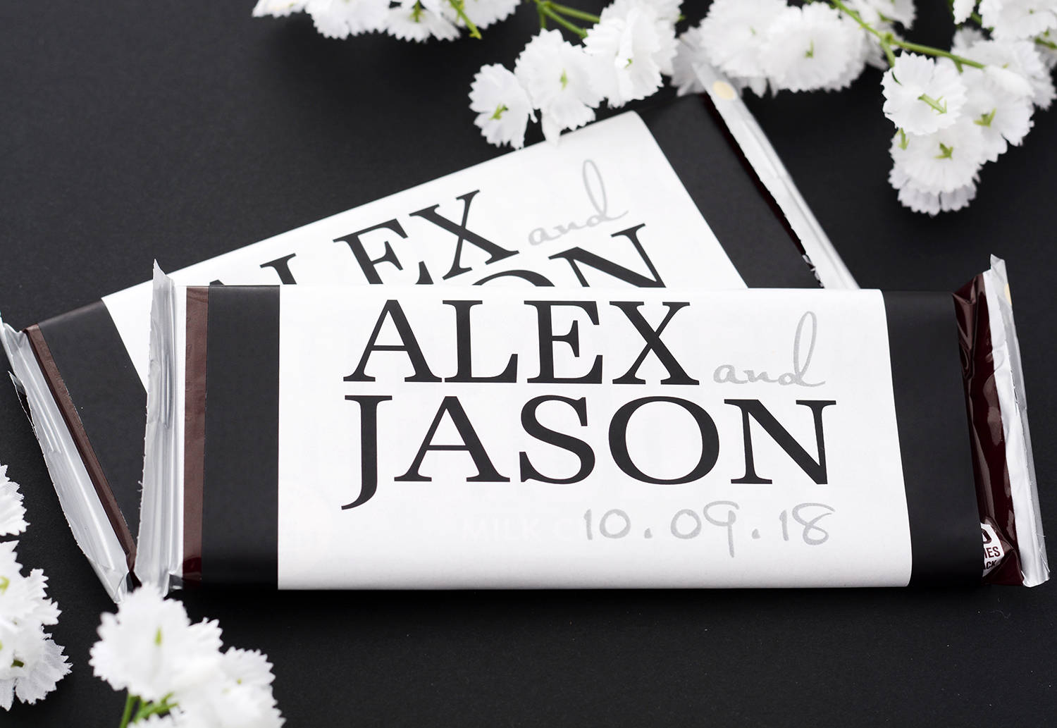 Wedding Candy Bar Wrappers - 25 Chocolate Wrappers Labels Custom Stickers For Weddings #wdihb-216