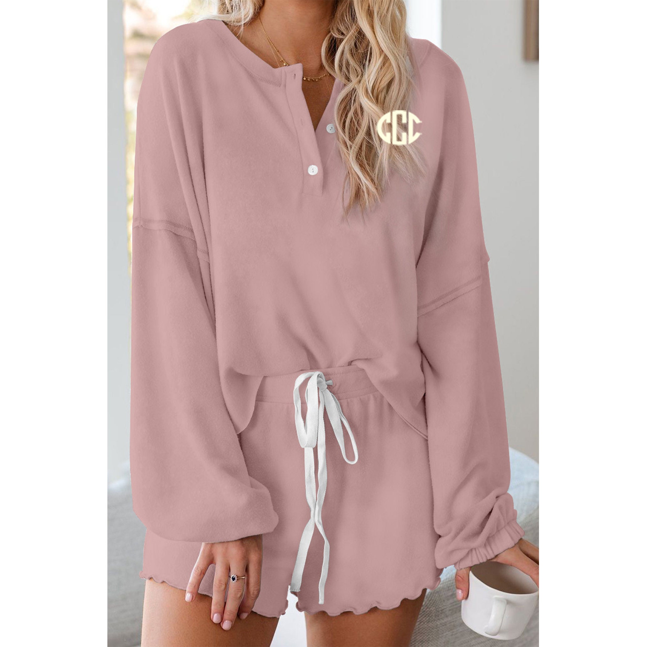 In Stock Cotton Blend Slouchy Loungewear Set - Multiple Colors 2xl Available