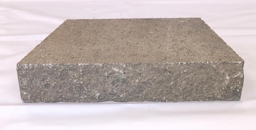 Lowe's 16-in L x 3-in H x 10-in D Cumberland Blend Retaining Wall Cap in Gray | 17H2710TCH