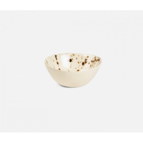 Blue Pheasant Delaney Bronze Splatter Cereal/Ice Cream Bowl, Pack Of 4