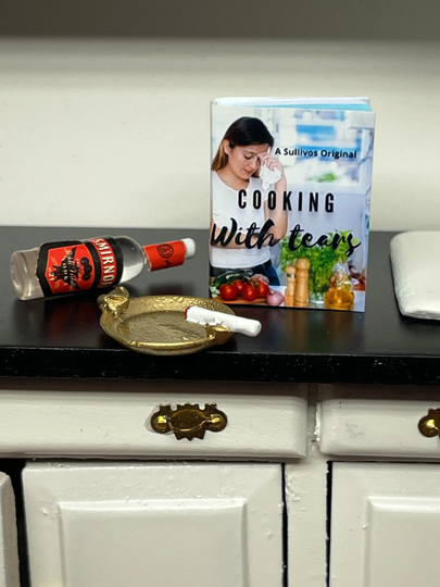 The "Cooking With Tears" Dollhouse Miniature Book