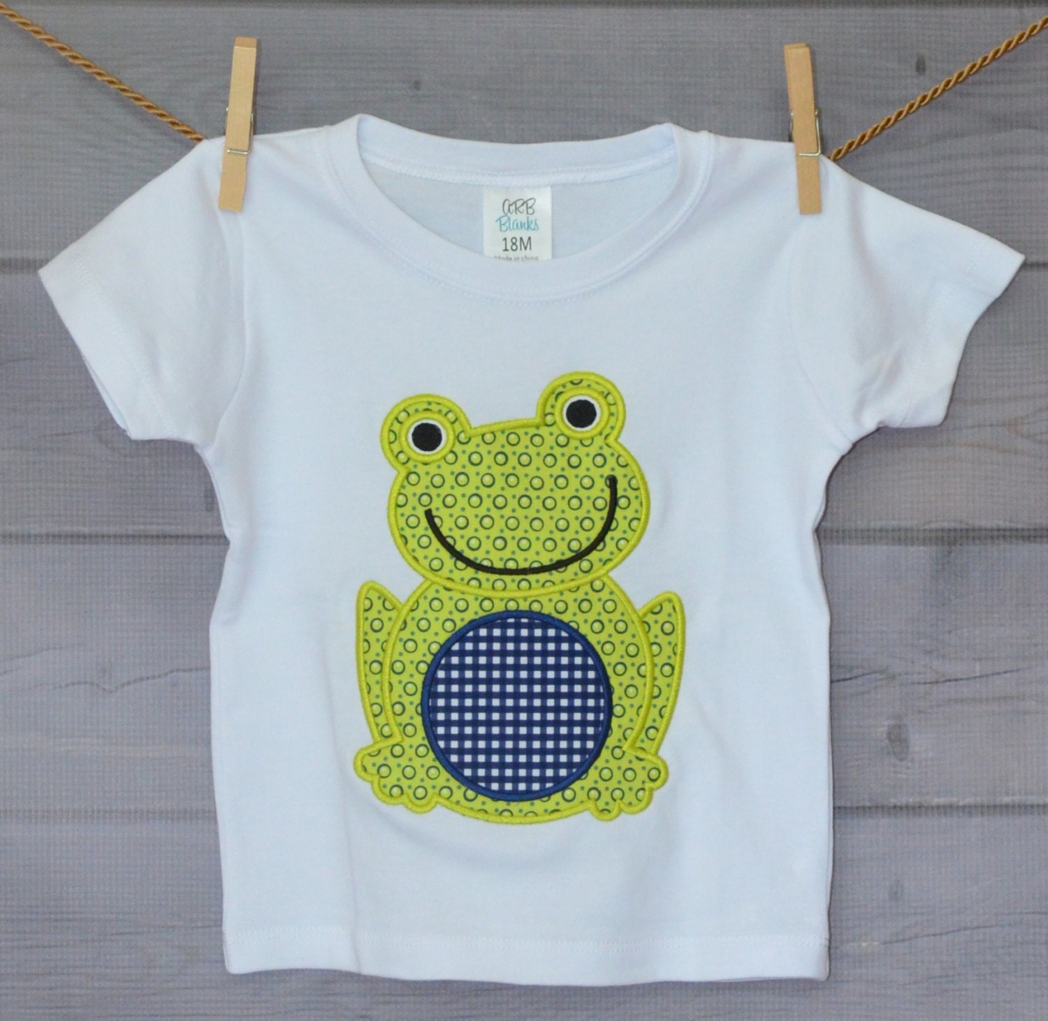 Personalized Frog Initials Monogram Applique Shirt Or Bodysuit Boy Girl