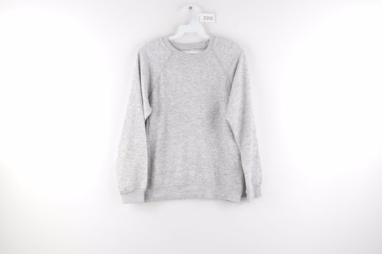 60S Mens Xs Blank Tri-Blend Crewneck Sweatshirt Heather Gray USA Made, Sweatshirt