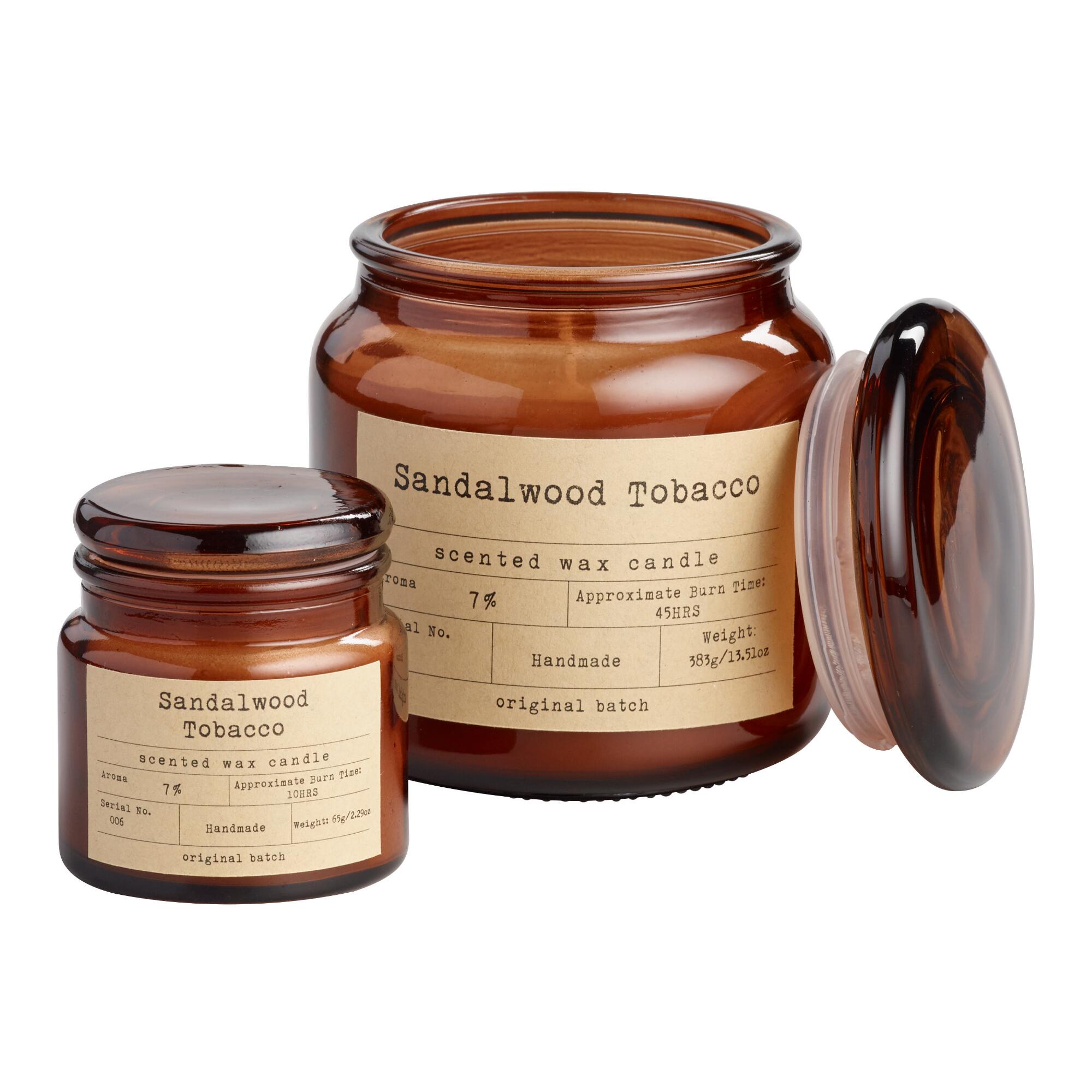 Sandalwood Tobacco Apothecary Scented Candle by World Market