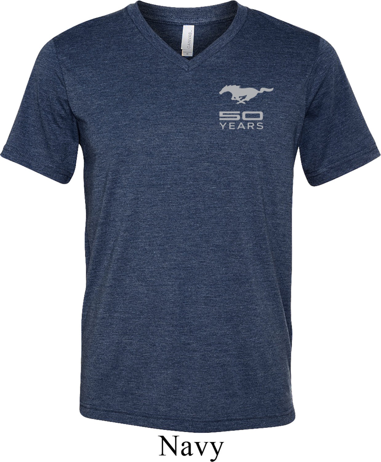 Ford 50 Years Pocket Print Tri Blend V-Neck Tee T-Shirt 19239E2-C3415