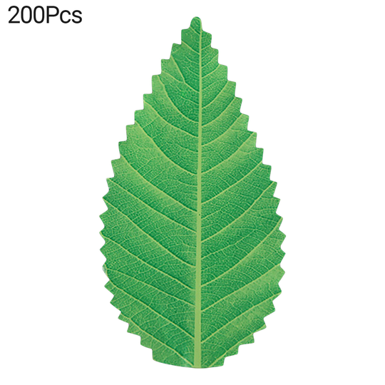 200Pcs/Bag Artificial Green Leaf Reusable Colorfast Vibrant Color Simulation Sushi Decoration Leaf Kitchen Accessories - light green