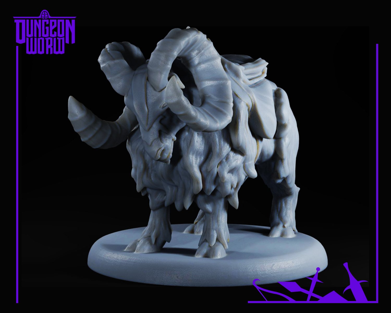 War Ram | Familiar Companion For Dungeons & Dragons D&d M3Dm Rpg Dnd Tabletop Games Wargames Resin Miniature