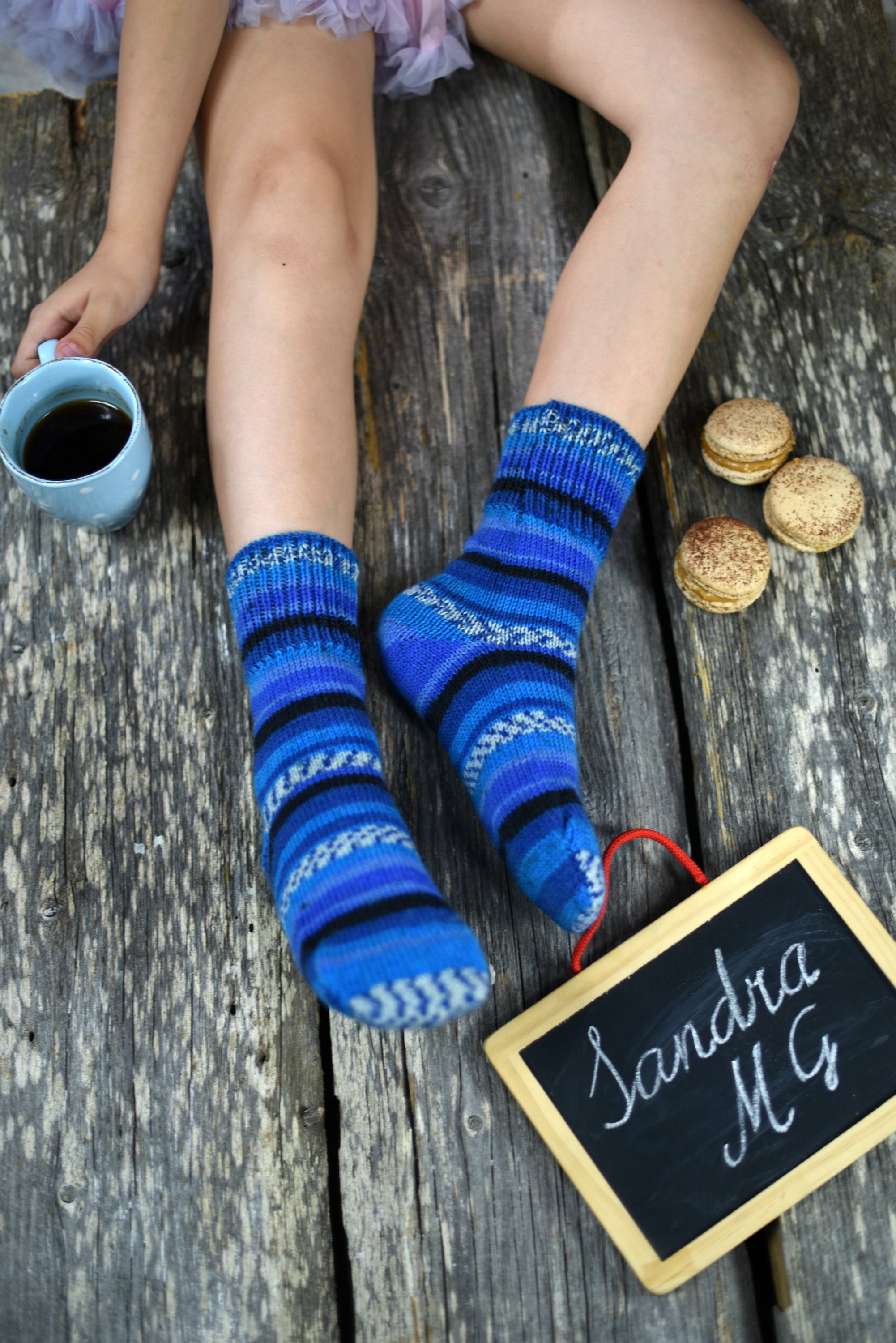 Personalized Socks Custom Knitted Cool Leg Warmers