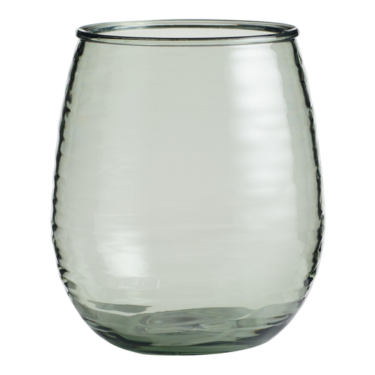 Textured Acrylic Stemless Wine Glass Set Of 4: Green by World Market