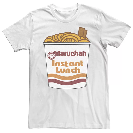 Men's Maruchan Cup Of Noodles And Chopstick Logo Tee, Size: Large, White