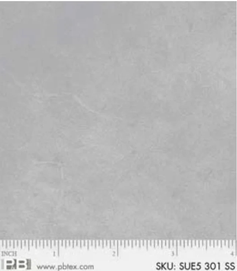 Suede Medley Gray Tonal Blender - P & B Textiles Sue5-301-Ss 100% Quilting Cotton Cut Continuously