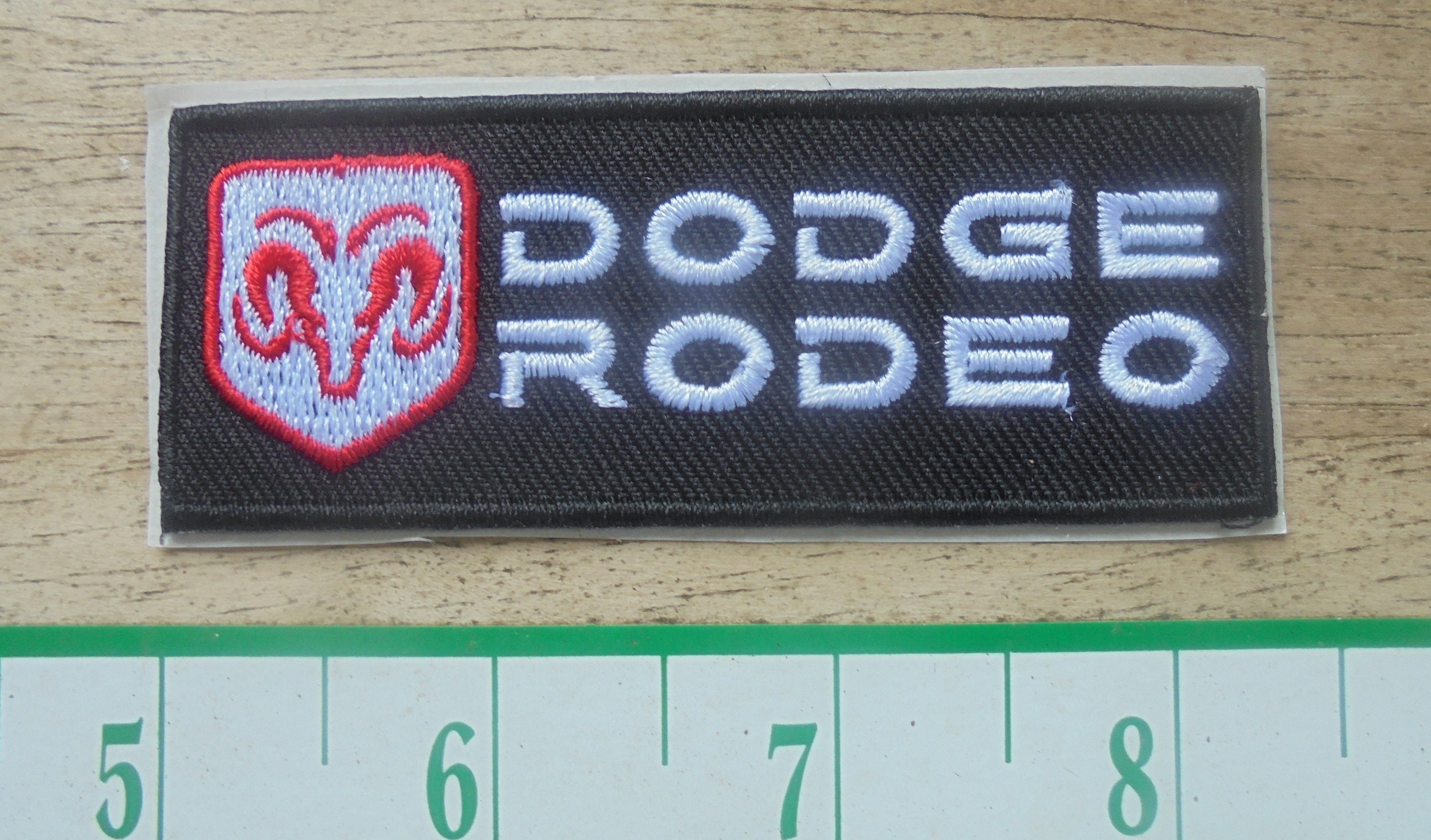 Dodge Ram Rodeo Adhesive Back Cloth Hat Patch