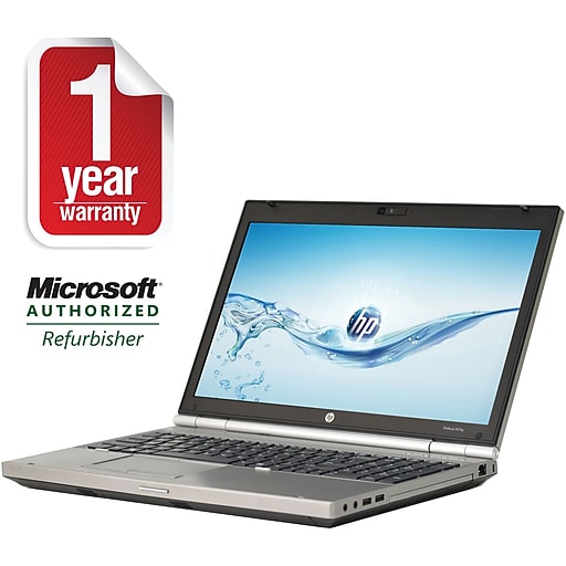 HP EliteBook 8570P 15.6" Refurbished Laptop, Intel i5 2.6GHz Processor, 8GB Memory, 240GB SSD, Windows 10 Pro