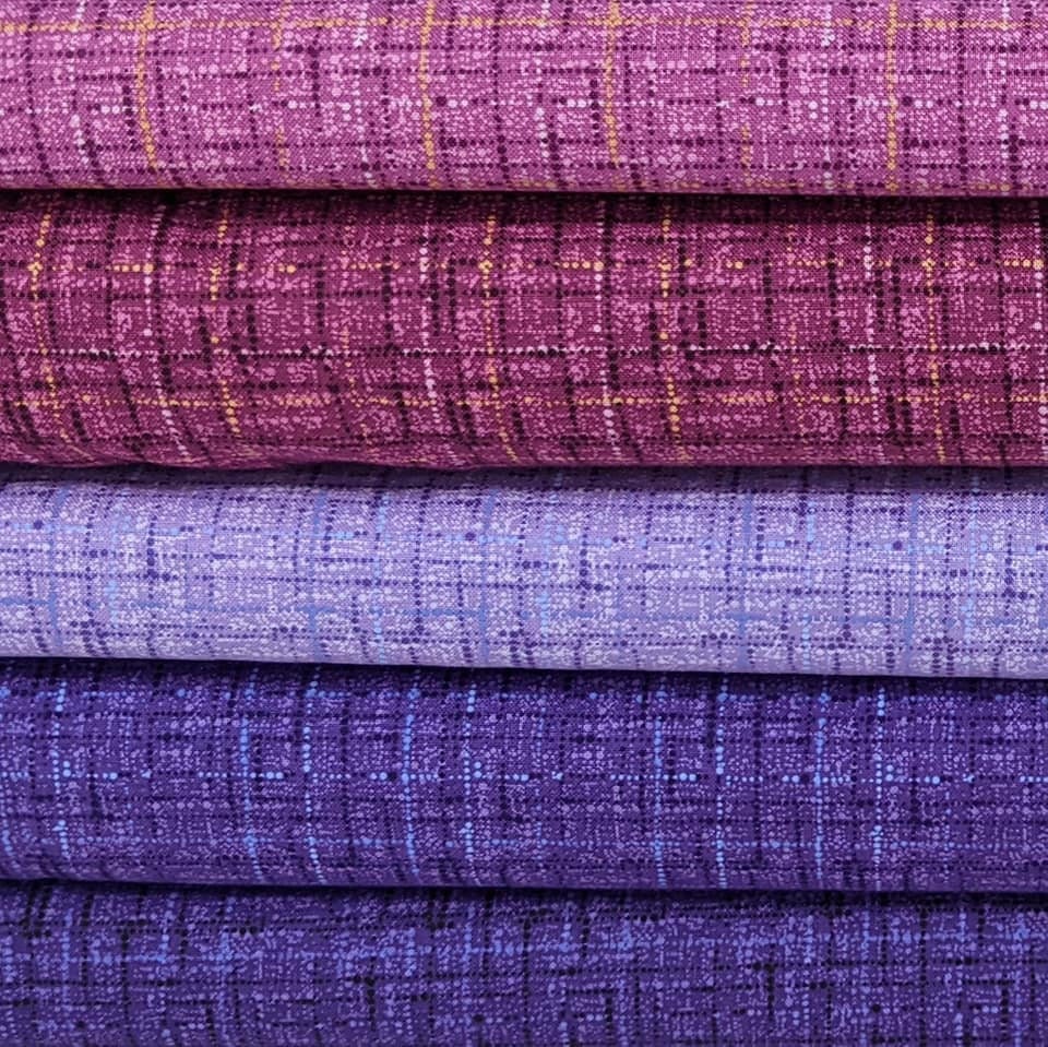 Royalty Blender Bundle Fabric Set From Coco Collection - 100% Quality Cotton 5 Fabrics Total You Choose The Cut