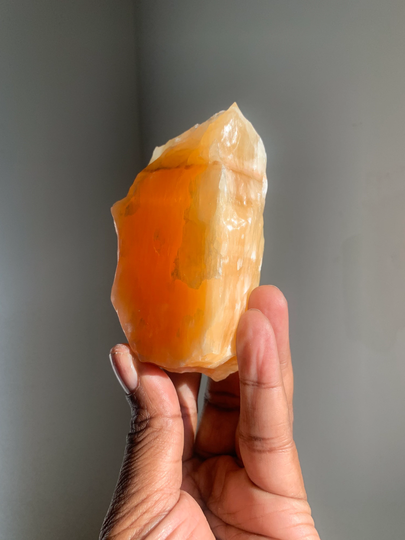 Orange Calcite Raw Crystal Pieces | Healing Meditation Crystals Chakra Stones Rocks Quartz & Minerals Mexican Stone Mineral Specimen