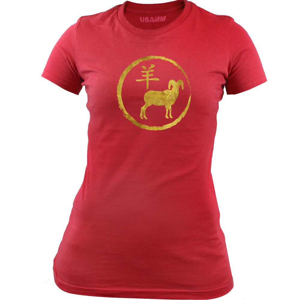 Ladies Original Chinese Zodiac Ram T-Shirt