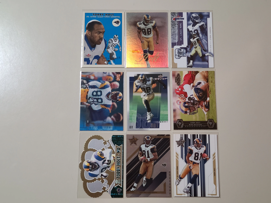 Pick A Torry Holt Football Card Fleer, Upper Deck, Leaf, Playoff, Pacific