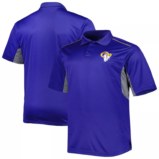Men's Royal Los Angeles Rams Big & Tall Team Color Polo, Size: 4XLT, LAR Blue