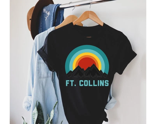 Fort Collins Colorado Shirt, Gift, Graduation Ft Men Womens T-Shirt, Personalize Customize Mothers Day Mom Gift