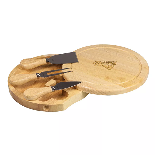 Picnic Time Los Angeles Rams Brie Cheese Board Set, Brown