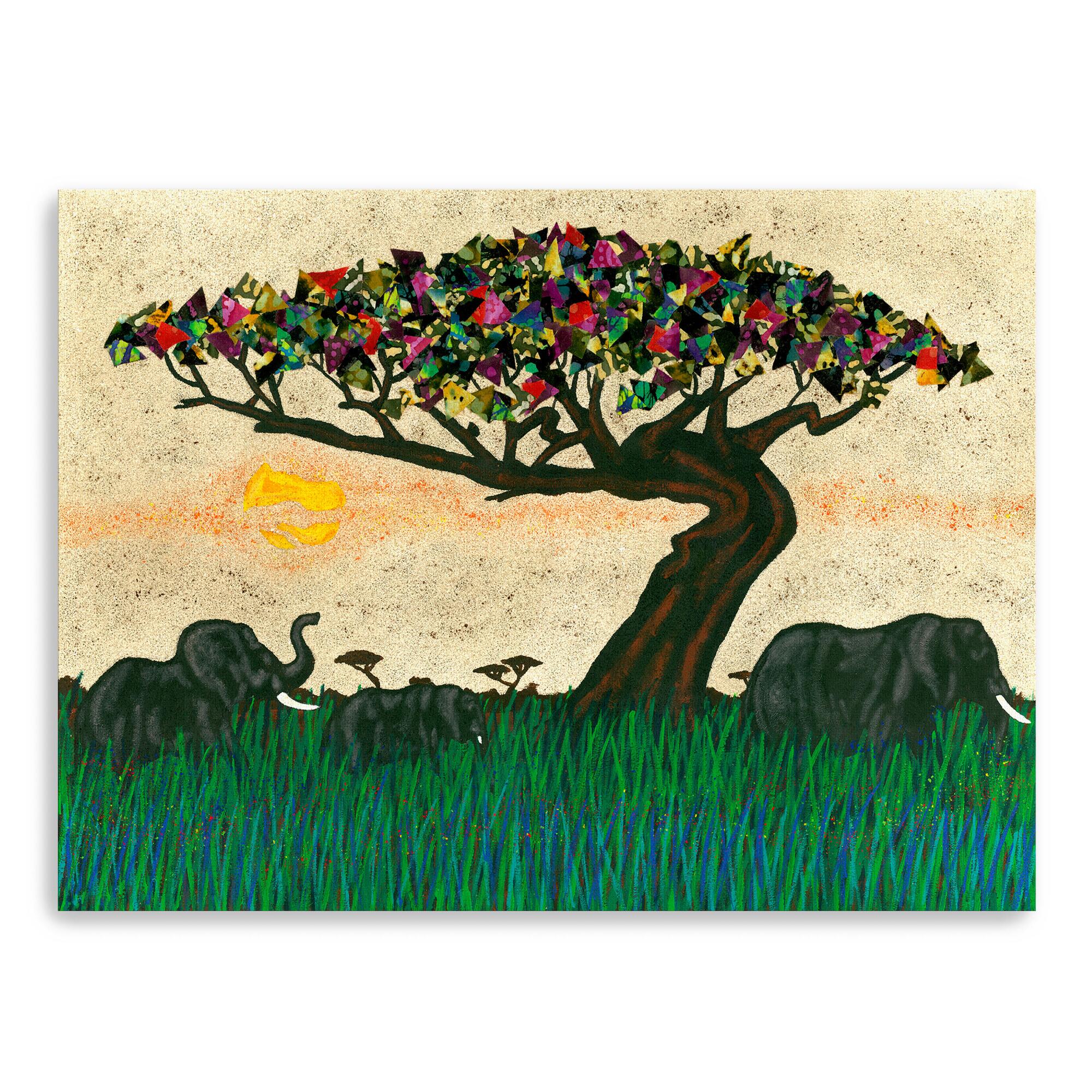 Planes of Africa By Alonzo Saunders Canvas Wall Art: Multi - Large by World Market