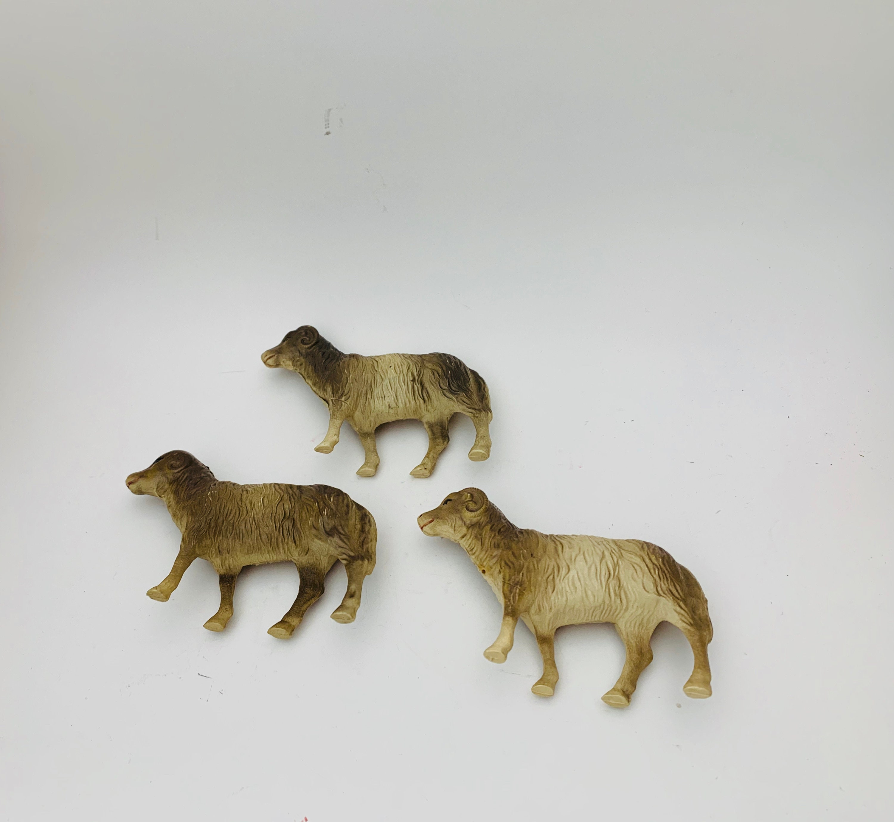 Celluloid Rams, Vintage Toys