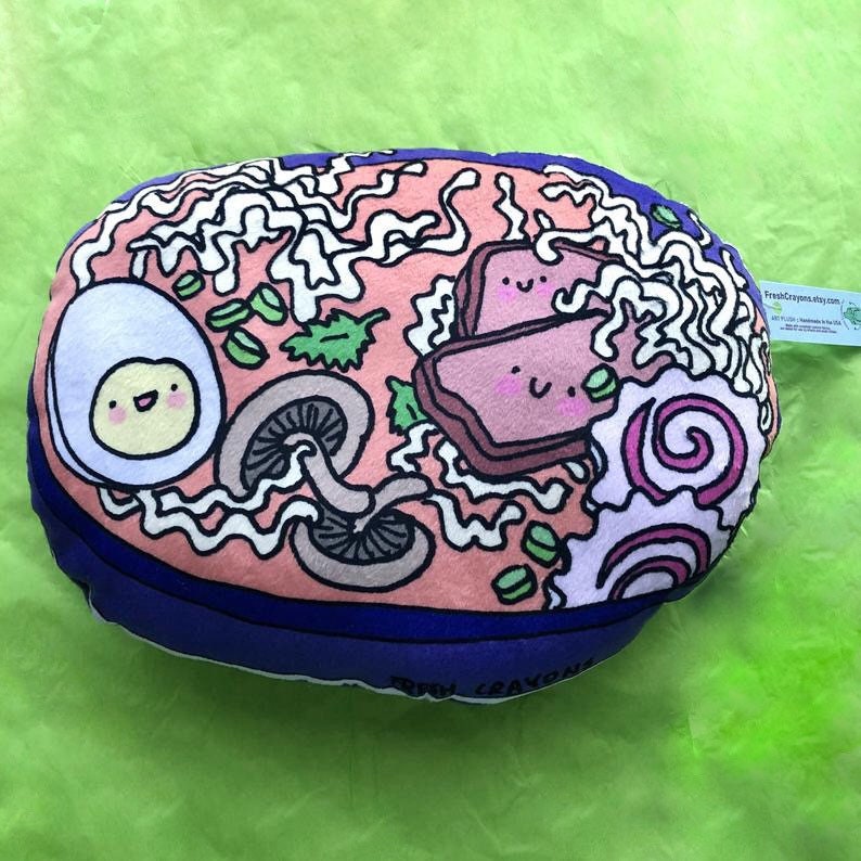 Ramen Soup Bowl Plushy Pillow