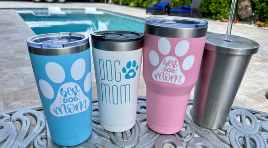 Dog Mom Tumbler, Mother's Day Gift, Mom, Lover Gift, Mother, Custom Cup, Best Dog Mom