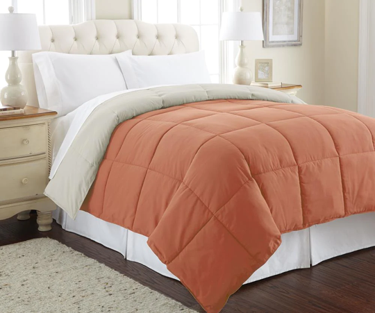 Amrapur Overseas Reversible down alternative comforter Multi Abstract Reversible Queen Comforter (Blend with Polyester Fill) | 2DWNCMFG-OOT-QN