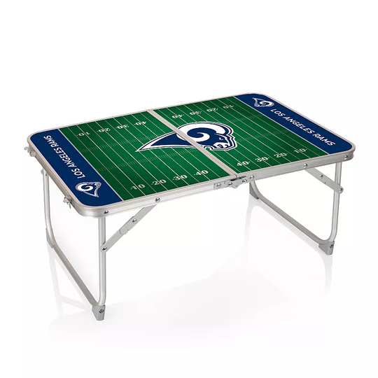 Picnic Time Los Angeles Rams Mini Portable Folding Table, Multicolor