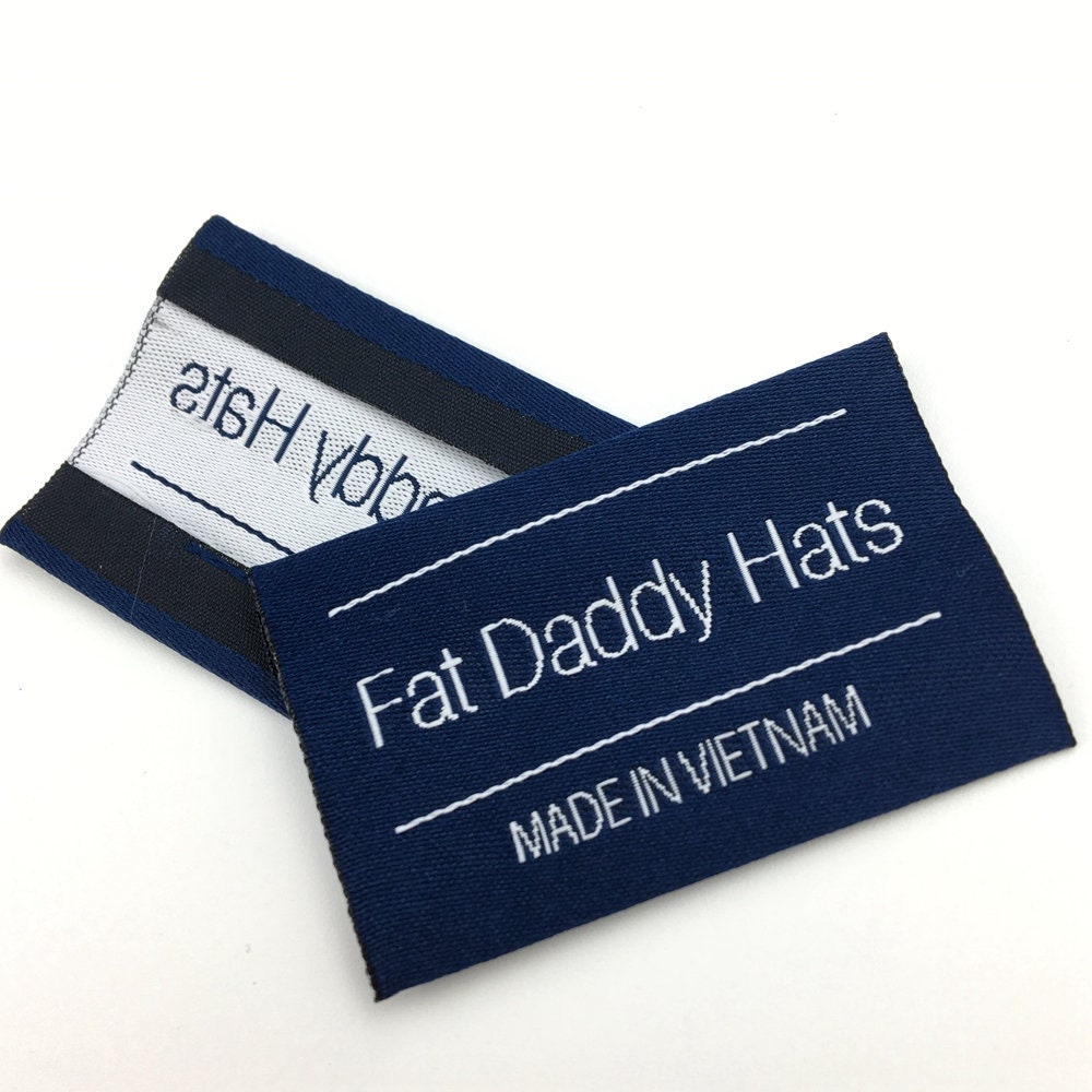 Custom Your Logo End Fold Label, Label For Clothing, Custom Woven Sew On Clothing Tag