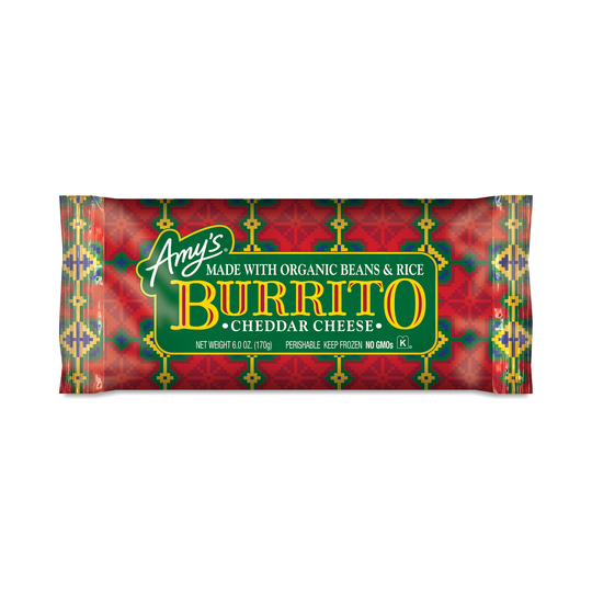 3-Pack Amy's Bean & Cheese Burrito 6 oz pouch