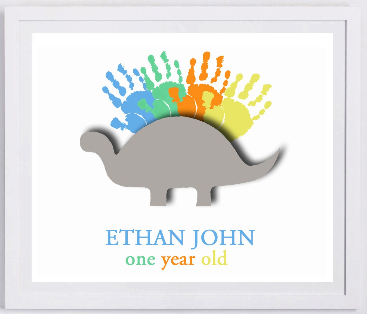 Dinosaur Handprint Wall Art 408 Paper