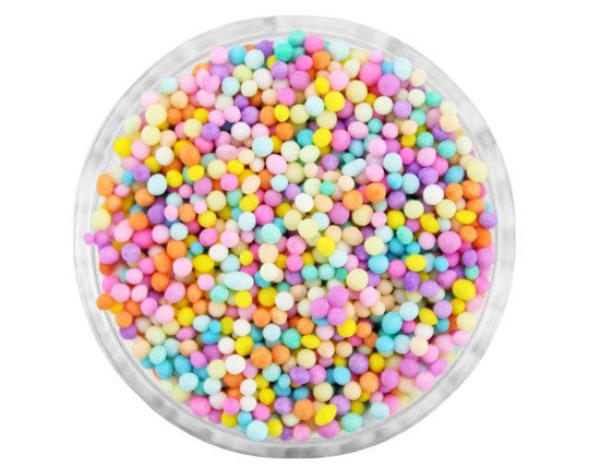 Unicorn Rainbow Non-Pareils Blend - Our Unicorn Rainbow Blend Is A Mix Of Non-Pareils in Pink, Orange, Yellow, Green, Blue, Purple & White