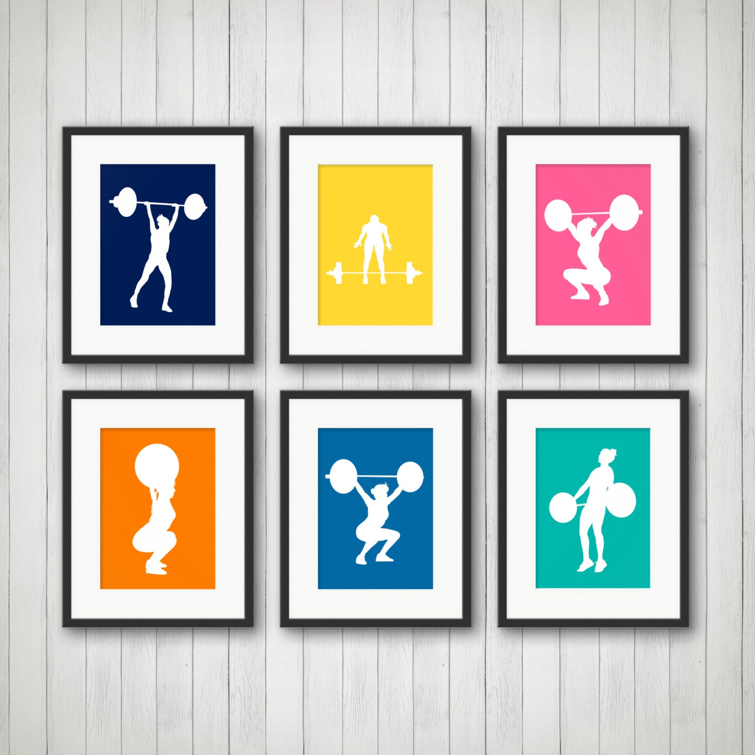 Weightlifting Art Prints, Gift For Personal Trainer, Exercise Gym Decor