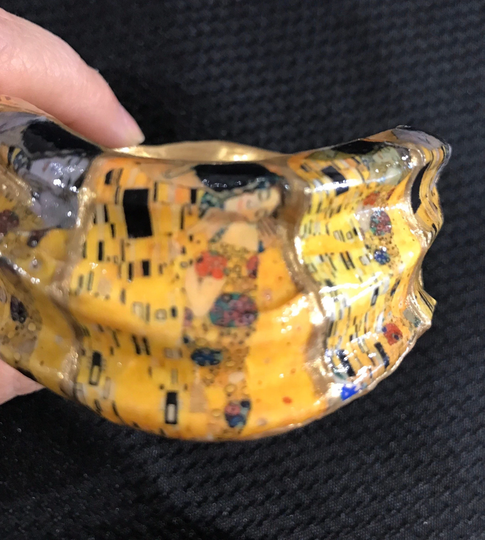 The Kiss Bangle Bracelet/Art Gift/Anniversary Gift/Gift For Her/Love/Kissing/Artisan Jewelry/Museum Collection